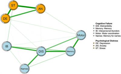 The relationship between psychological distress and cognitive failure among breast cancer survivors: a network analysis